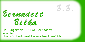 bernadett bilka business card
